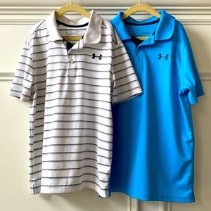 Under armor boys Golf shirts